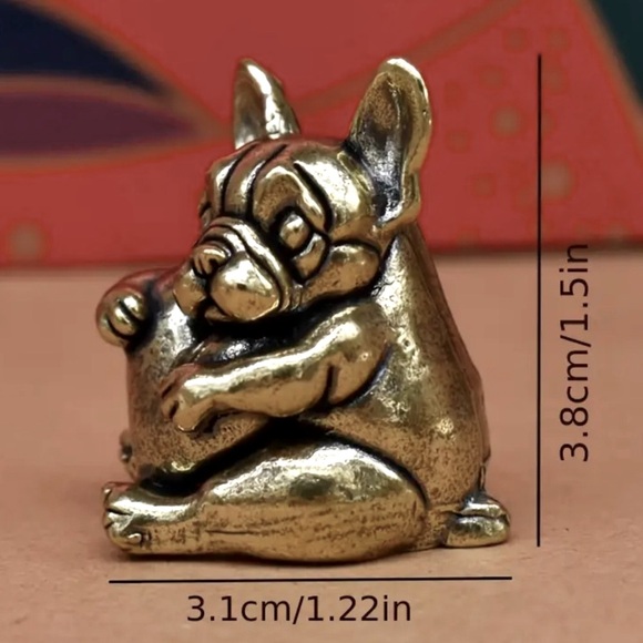 Brass heart dog - Picture 4 of 5